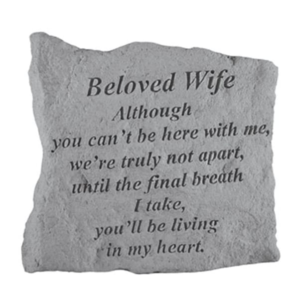Berry Kay - Inc. Beloved Wife Although You Can-t Be Here - Memorial - 5.25 Inches x 5.25 Inches 16120 - main